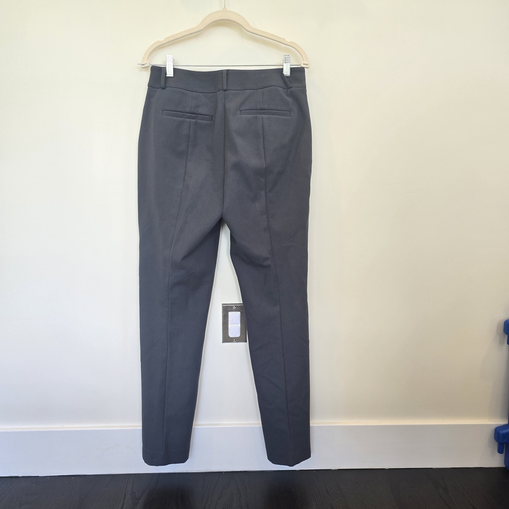 Loft Dark Gray Julie Skinny Ankle Dress Pants Size 10 Tall - Picture 5 of 9
